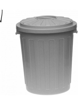 Gri 70 Lt Çöp Kovası, Şık ve Dayanıklı Temizlik Gereciği