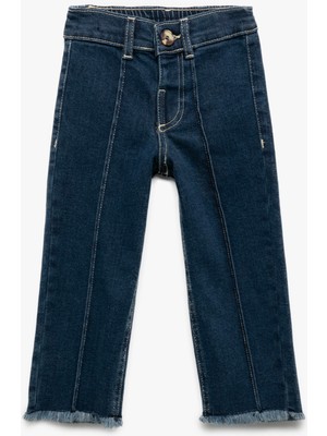 Pamuklu Geniş Paça Denim Pantolon