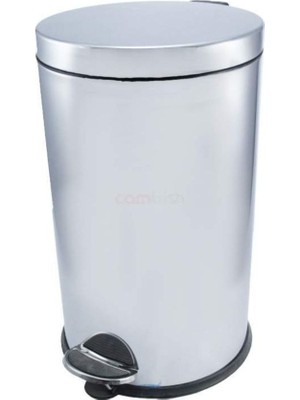 Paslanmaz Çöp Kovası, Pedallı, 3l, Gri, Pratik ve Şık Tasarım