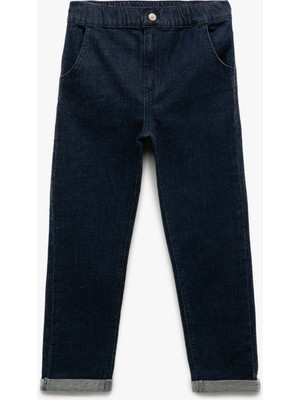 Pamuklu Relax Fit Denim Pantolon