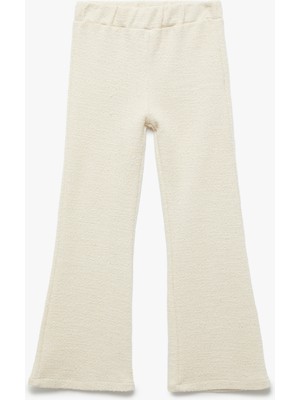 Pamuklu Beli Lastikli Basic Ispanyol Paça Pantolon