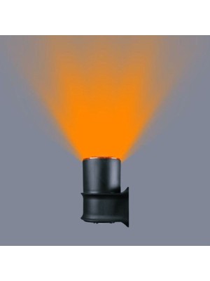 Turuncu Bahçe Aydınlatma Duvar Aplikası, IP54, LED Ampul Ile, Dış Mekan Şıklığı