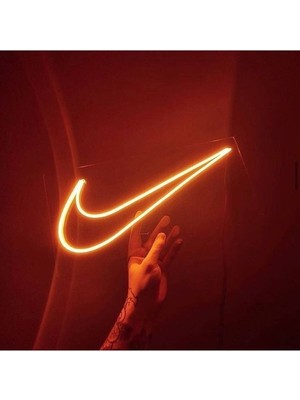 Turuncu LED Dekoratif Duvar Işığı, Neon Yazı, Şık ve Parlak Aydınlatma Öğesi