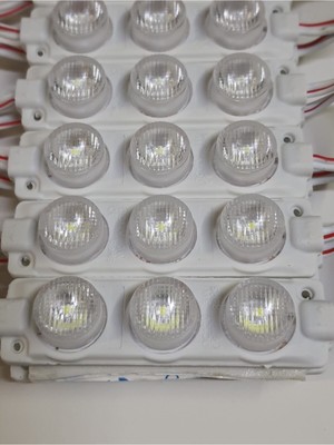 Mercekli Beyaz 3W Power LED Modül, 10 Adet, Yüksek Parlaklık ve Enerji Verimliliği