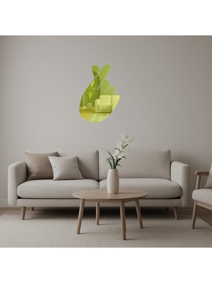 Çapraz Parmaklar Temalı Dekoratif Altın Aynalı Tablo - MRS1419-9896