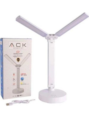 Şarjlı Masa Lambası, Beyaz, Pratik ve Şık Tasarım