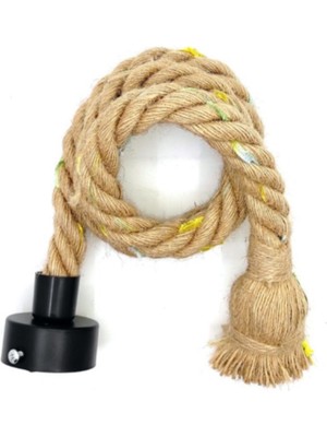 Lacivert Metal Sarkıt Avize, Rozanslı Halat, E27 Duylu, Şık ve Modern Tasarım