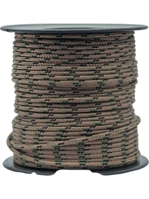 MG ROPES Bileklik,Outdoor ve Hobi Paracord İp 2 mm No:32 30 Metre Makara Taba Desenli