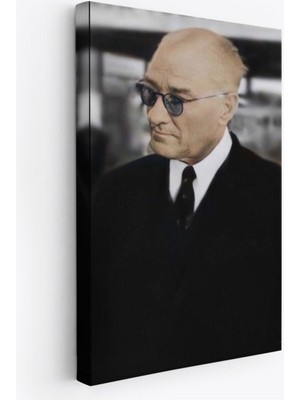Şık Atatürk Portre Kanvas Tablo, Dekoratif ve Modern Duvar Sanatı