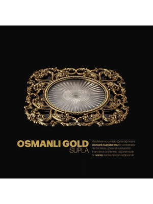 6'lı Altın Osmanlı Model Supla Seti, Şık ve Zarif Tasarım, Kaliteli ve Dayanıklı Ürün.