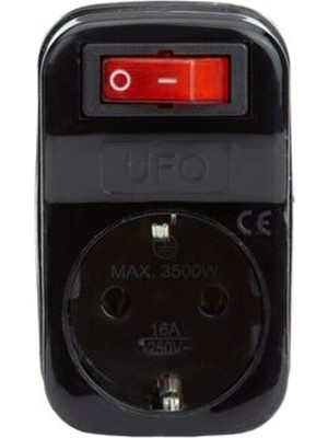 Siyah Şok Koruma Prizi, Tekli Fişe Takılır, Güvenli Elektrik Koruması