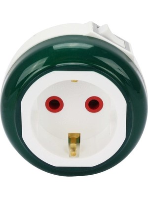 Yeşil Prizli LED Gece Lambası Anahtarlı, Şık ve Kullanışlı Tasarım