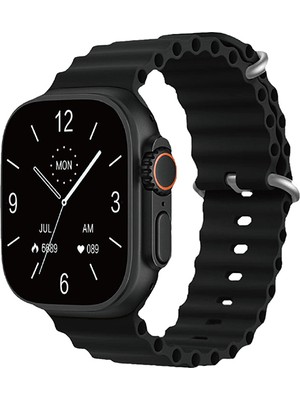 Lenyes LW-238 Ultra3 Saturn Serisi Ios ve Android Uyumlu Akıllı Saat Siyah