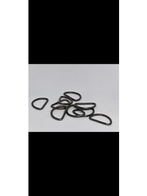 2cm 3mm D Halka Siyah 50 Adet