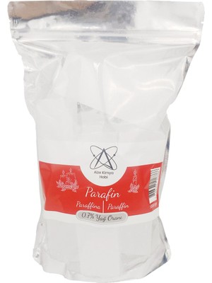 Beyaz Parafin Wax 1 Kg, Şamdan ve Kilise Mumları Için, %0,7 Yağlı, Yüksek Kalite