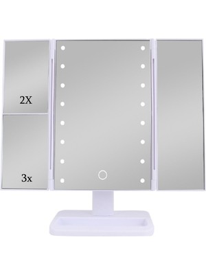 Işıklı ve Büyüteçli Makyaj Aynası, Parlak ve Şık Tasarım