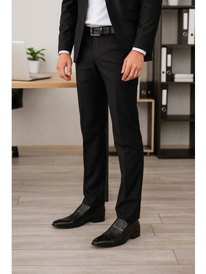 Growish GR0114 Hakiki Antik Deri Tokalı Pvc Taban Erkek Business Klasik Ayakkabı