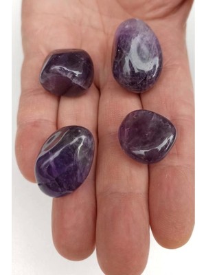 50G Koyu Mor Ametist Tamburlu Taşlar, Doğal ve Şık Takı Parçaları
