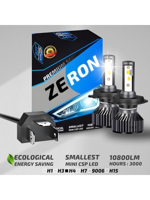Xenon H4 LED Araba Far Ampül Xenon LED Uzun Kısa Şimşek Etkili Premium Seri Mini Kasa