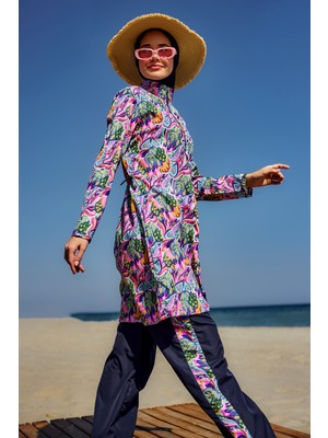 Paraşüt Tam Kapalı Tesettür Mayo Nisa R5501