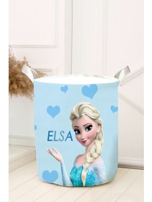Mavi Kalpli Elsa Desenli Oyuncak Sepeti
