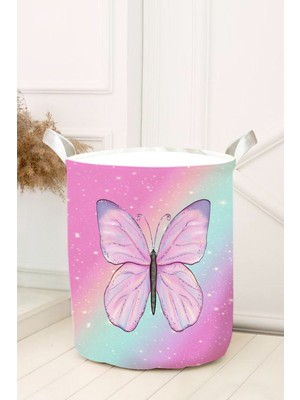 Pembe Kelebek Oyuncak Sepeti ve Oda Düzenleyici