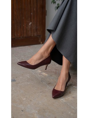 Nell Bordo Deri    Stiletto