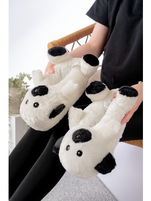 Ayıcık Figürlü Peluş Panduf Ev Pandufu Unisex