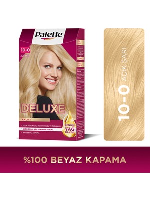 Palette Deluxe Kalıcı Renkler 10-0  Açık Sarı Saç Boyası