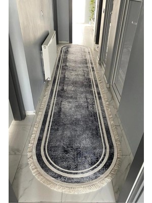 Monnhein Yolluk Halı – Kaymaz Tabanlı, Yıkanabilir, Yumuşak Dokulu, Şık ve Dayanıklı Tasarım (Oval Marina Beyaz Yolluk)