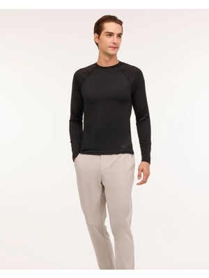 Jack & Jones Lumberjack LOEN 14LJK-130-33 5PR  Erkek Siyah Uzun Kol T-Shirt 102025429