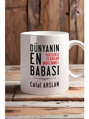 Kişiye Özel Babaya Hediye Kupa Bardak Beyaz Doğum Günü Sürprizi