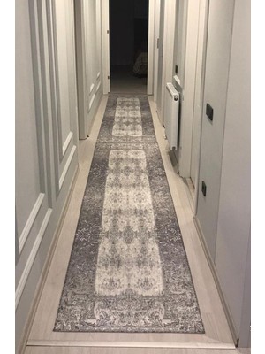 Monnhein Yolluk Halı – Kaymaz Tabanlı, Yıkanabilir, Yumuşak Dokulu, Şık ve Dayanıklı Tasarım (Pırlanta Gri Yolluk)