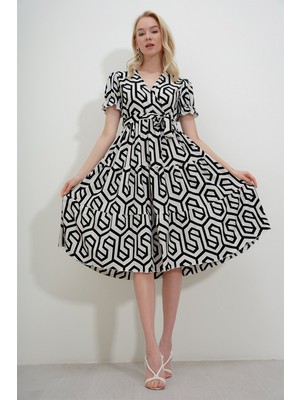 Cal Bürümcük Bel Kemer Elbise