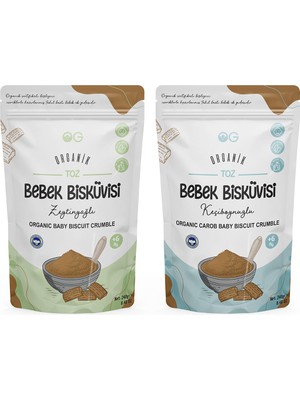 OG natural Organik Keçiboynuzlu Ve Zeytinyağlı Bisküvi Tozu Seti +6 Ay