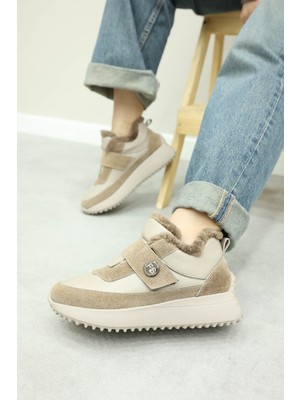 Fast Step  Kürklü Kadın Casual Ayakkabı 136KZA910