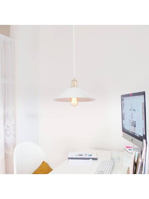 Büyük Maya Tekli Antik Sarkıt Beyaz ile Şık Dekorasyon Sağlar