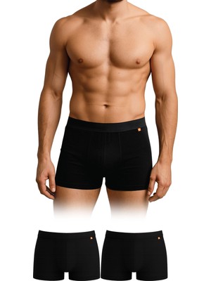 Dayco Premium Bambu Erkek Boxer Ikili Paket Siyah Renk - BBX102-M-SYH-CIFT