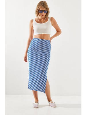 Shade Kadın Yırtmaçlı Kaşkorse Etek