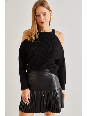 Shade Kadın Omuz Dekolteli Triko Kazak