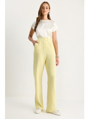 Shade Kadın Beli Cırtlı Rahat Palazzo Pantolon