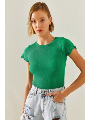 Shade Kadın Fitilli Kaşkorse Bluz