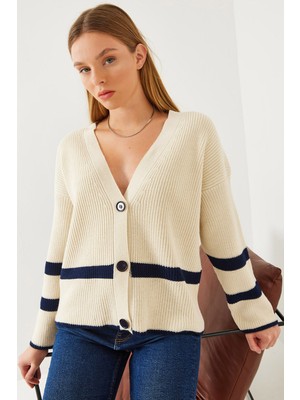 Shade Kadın Düğmeli Selanik Triko Hırka