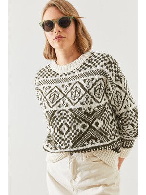 Shade Kadın Jakarlı Kazak