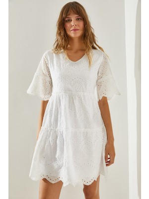 Shade Kadın Desenli Fisto Elbise