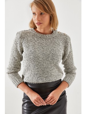 Shade Kadın Omuzu Patlı Kazak