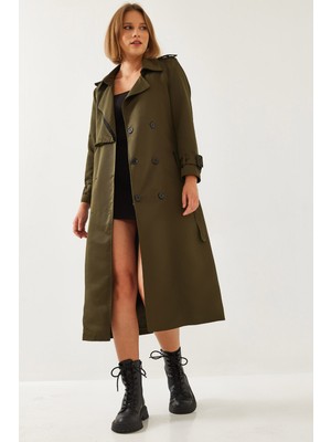 Shade Kadın Garni Rüzgarlık Detay Kapaklı Trençkot