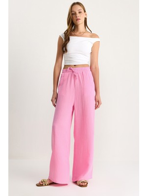 Kadın Müslin Palazzo Pantolon