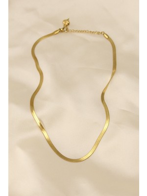 Clariss 316L Çelik Altın Renk 45 cm İtalyan Zincir Model Kadın Kolye