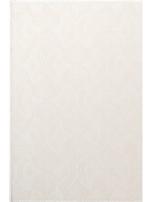 Icon IC002W Krem Modern Desen Akrilik Pamuk Tabanlı Salon Koridor Oturma Yatak Odası Halısı